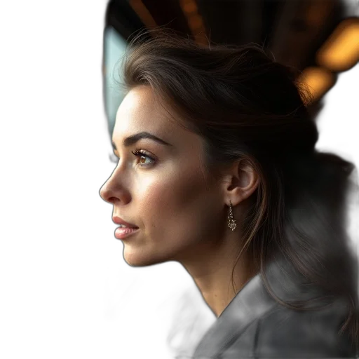 jewelry, face, crown, jacket transparent PNG cut-out