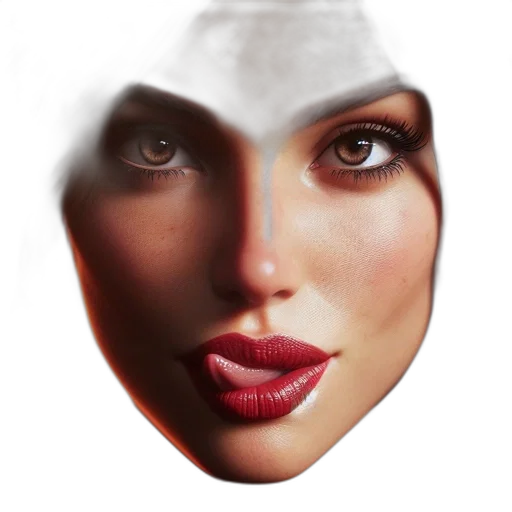 face, mask, jewelry, hat transparent PNG cut-out