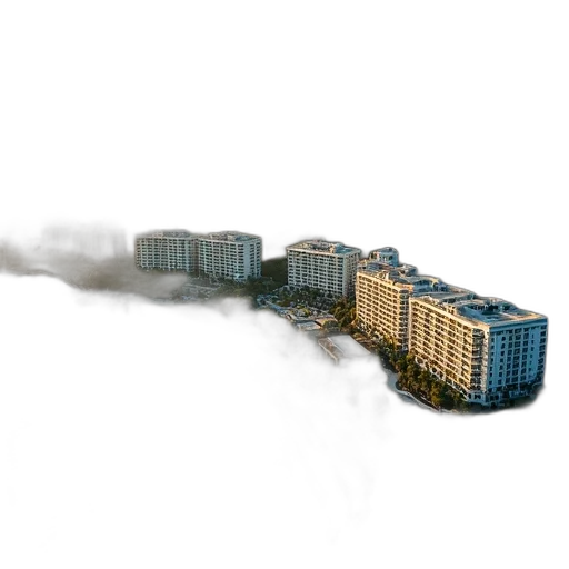 building, 3d render, concept art, photorealistic transparent PNG cut-out