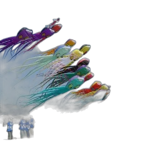 crown, staff, umbrella, 3d render transparent PNG cut-out