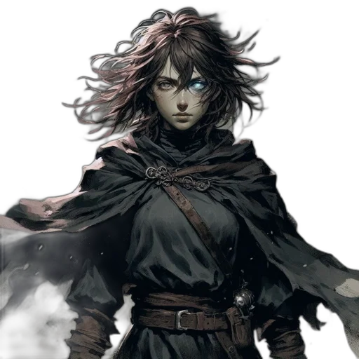 face, staff, concept art, fantasy art transparent PNG cut-out
