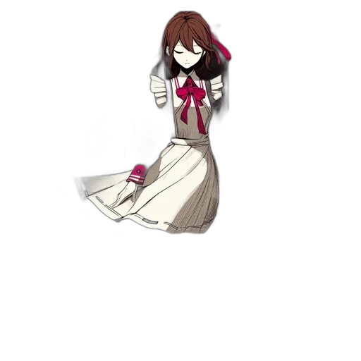 dress, staff, creature, jacket transparent PNG cut-out