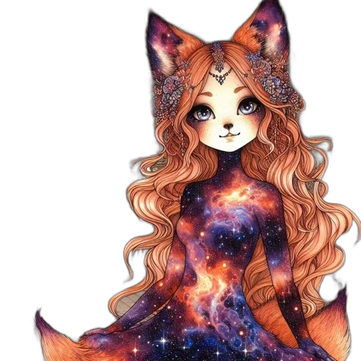 dress, staff, fantasy art, anime transparent PNG cut-out