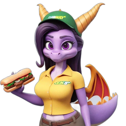 dragon, staff, food, animal transparent PNG cut-out