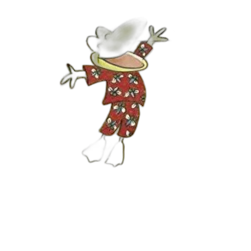 dress, hat, staff, food transparent PNG cut-out