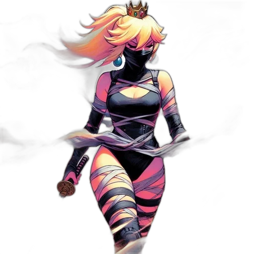 dress, robot, staff, mask transparent PNG cut-out