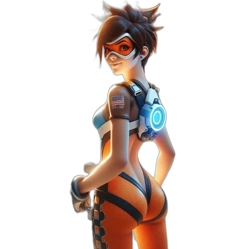 dress, robot, staff, concept art transparent PNG cut-out