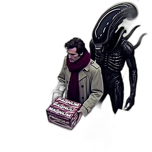 creature, staff, jacket, concept art transparent PNG cut-out