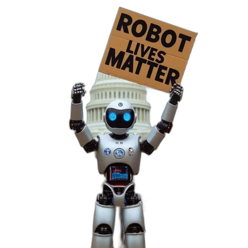 robot, holding, lives, matter transparent PNG cut-out