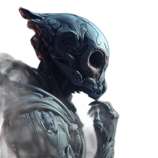 robot, mask, creature, face transparent PNG cut-out