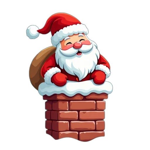 pixel art, 3d render, photorealistic, santa transparent PNG cut-out