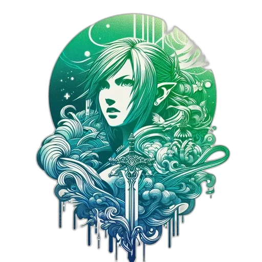 sword, face, fantasy art, concept art transparent PNG cut-out
