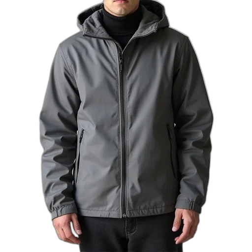 jacket, monochrome, dark, patago transparent PNG cut-out