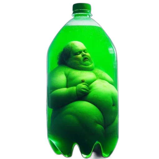 bottle, food, creature, animal transparent PNG cut-out