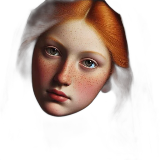 face, mask, crown, hair transparent PNG cut-out