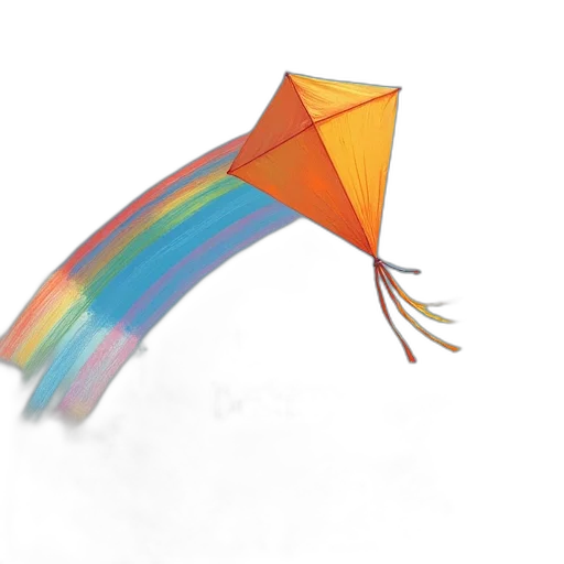 umbrella, staff, dragon, 3d render transparent PNG cut-out