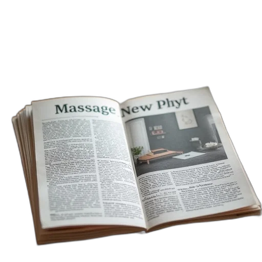 furniture, weapon, 3d render, newspaper transparent PNG cut-out