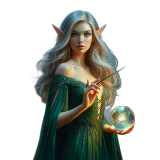 staff, jewelry, dragon, dress transparent PNG cut-out