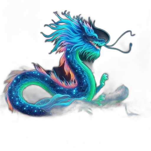 dragon, staff, creature, fantasy art transparent PNG cut-out