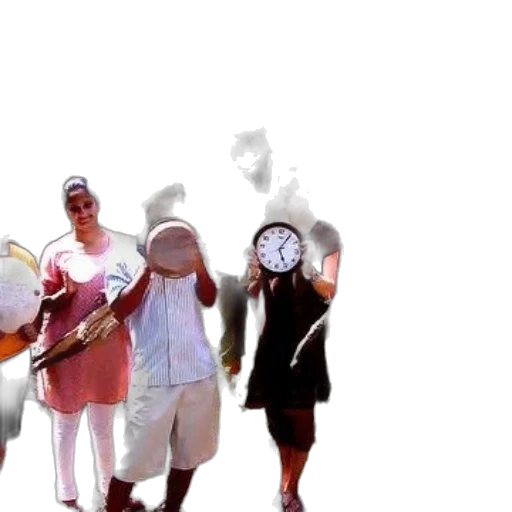 staff, mask, umbrella, hat transparent PNG cut-out