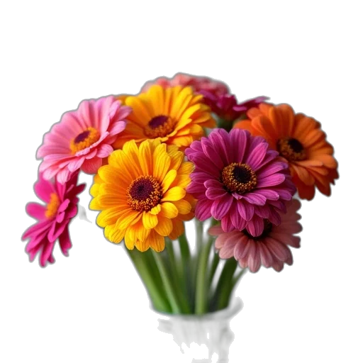 flower, crown, photorealistic, 3d render transparent PNG cut-out