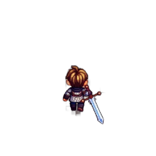 sword, staff, weapon, pixel art transparent PNG cut-out