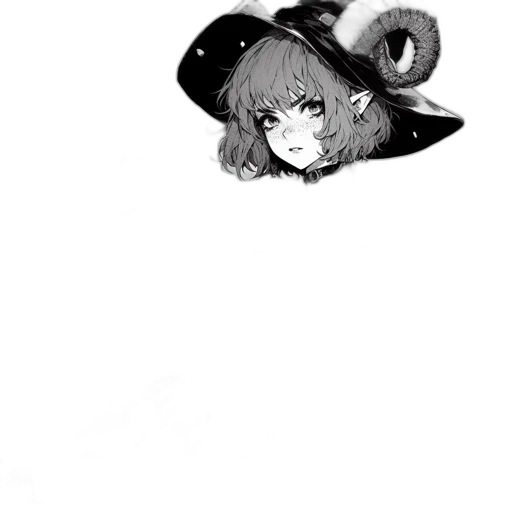 hat, mask, creature, staff transparent PNG cut-out