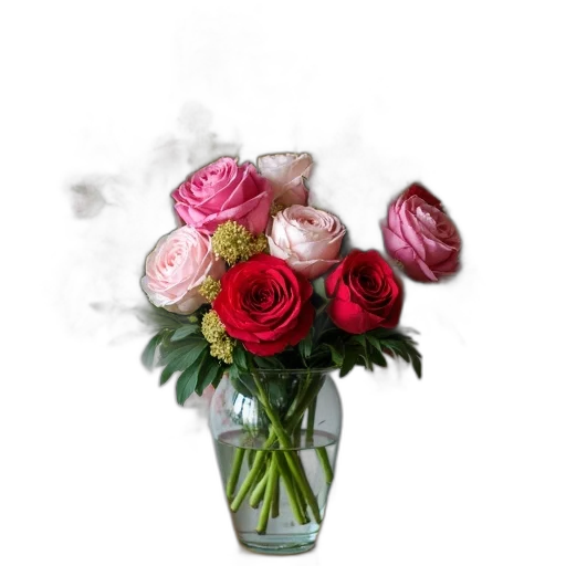 flower, crown, photorealistic, 3d render transparent PNG cut-out
