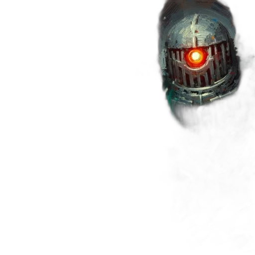 robot, mask, creature, face transparent PNG cut-out