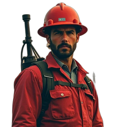 jacket, staff, weapon, concept art transparent PNG cut-out