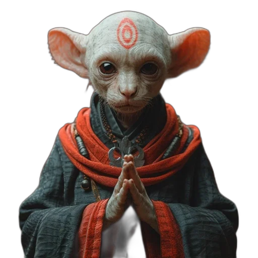 staff, mask, animal, creature transparent PNG cut-out
