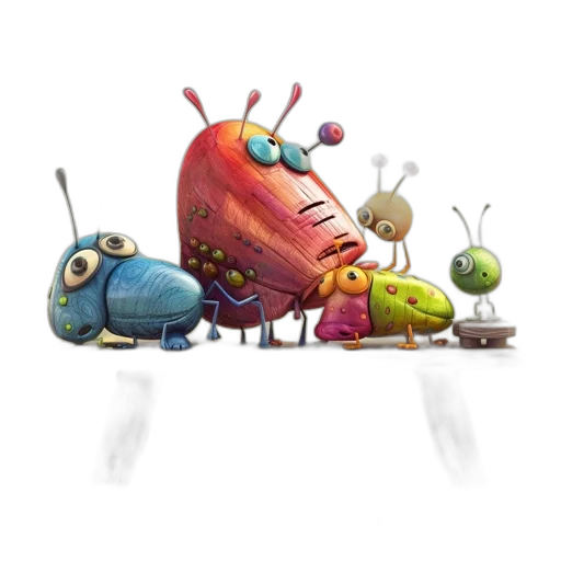robot, concept art, 3d render, fantasy art transparent PNG cut-out