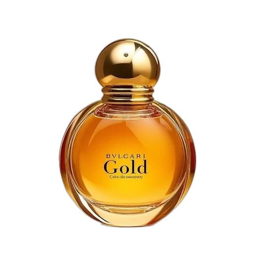 bottle, golden, bvlgari, gold transparent PNG cut-out