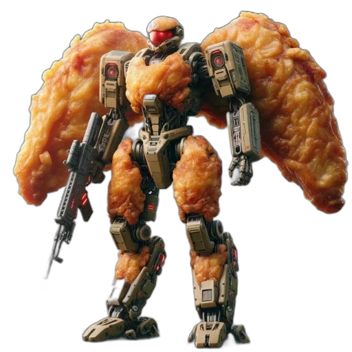 robot, food, weapon, jacket transparent PNG cut-out