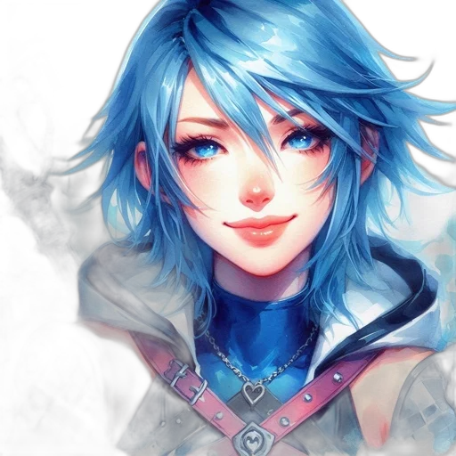 face, fantasy art, anime, photorealistic transparent PNG cut-out