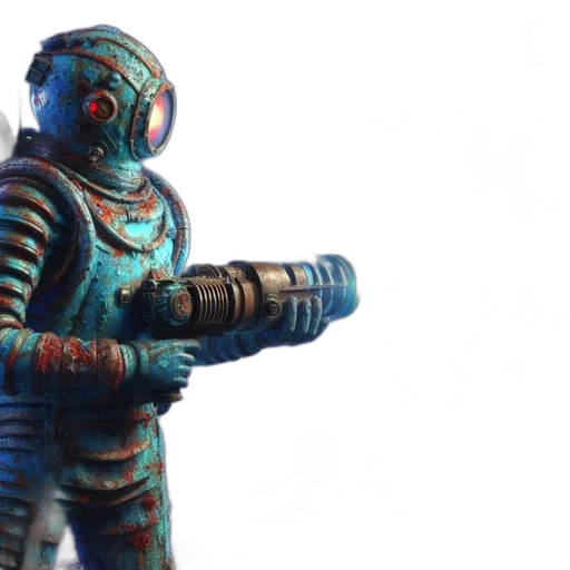 robot, weapon, staff, creature transparent PNG cut-out