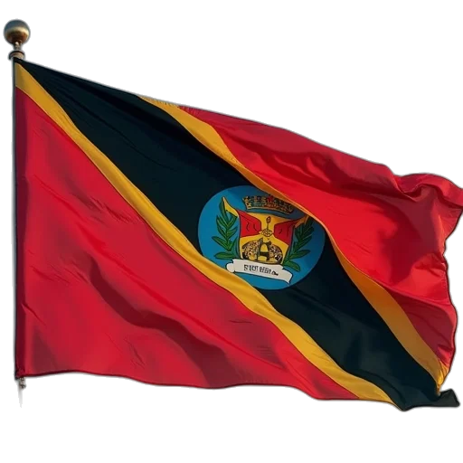 staff, trinidad, flag, being transparent PNG cut-out