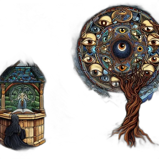 fantasy art, concept art, pixel art, watercolor transparent PNG cut-out