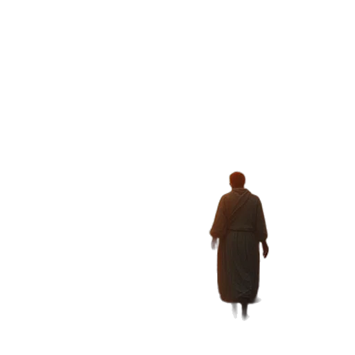 jacket, robot, creature, staff transparent PNG cut-out