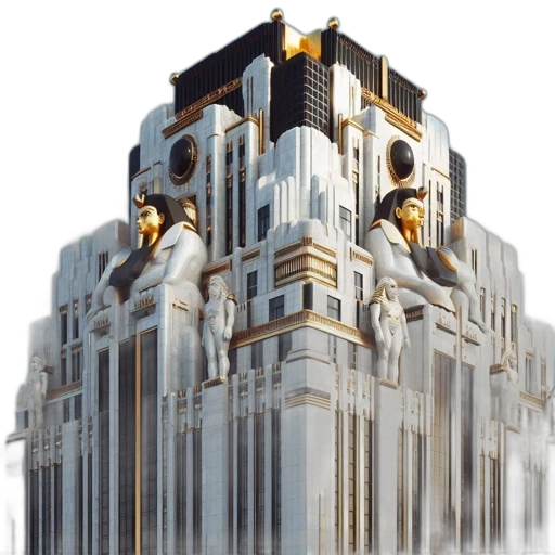 building, robot, crown, weapon transparent PNG cut-out