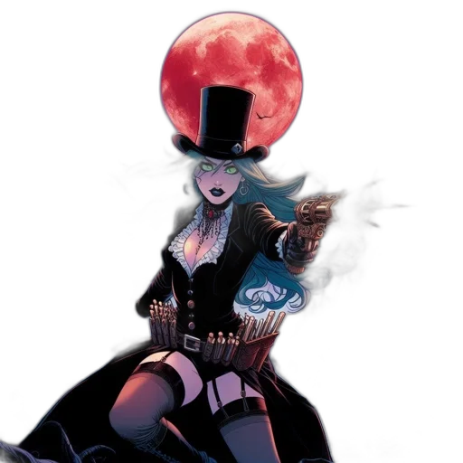 hat, concept art, comic book art, fantasy art transparent PNG cut-out