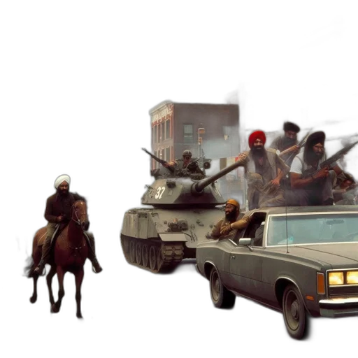 car, weapon, concept art, photorealistic transparent PNG cut-out