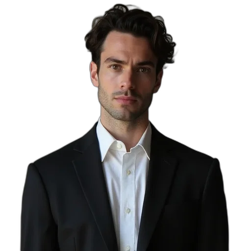staff, jacket, face, crown transparent PNG cut-out