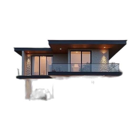 building, furniture, 3d render, photorealistic transparent PNG cut-out