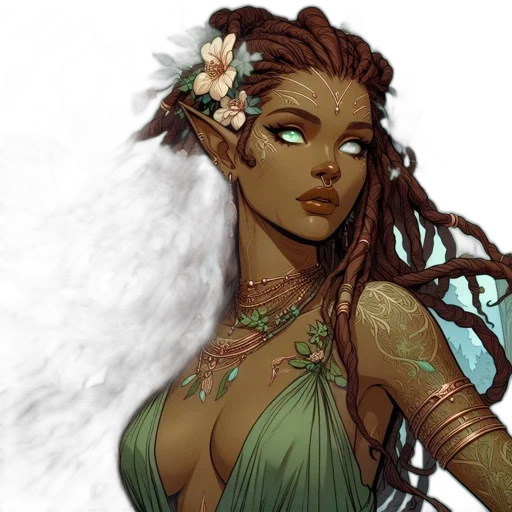 fantasy art, concept art, comic book art, photorealistic transparent PNG cut-out