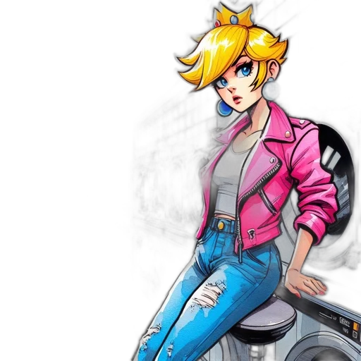 jacket, concept art, cartoon, comic book art transparent PNG cut-out