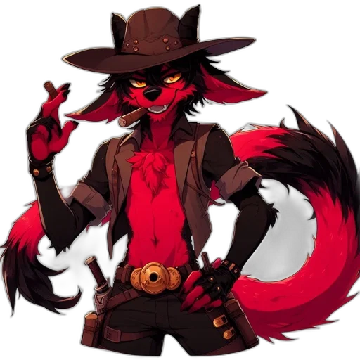 staff, hat, jacket, animal transparent PNG cut-out