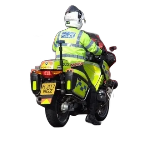 police, officer, motorcycle, front transparent PNG cut-out