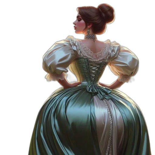 dress, concept art, photorealistic, fantasy art transparent PNG cut-out