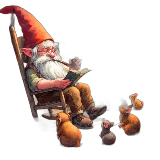 concept art, fantasy art, 3d render, elderly transparent PNG cut-out